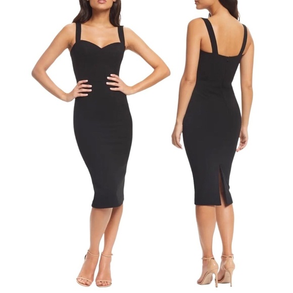 Dress the Population Dresses & Skirts - Dress The Population Nicole Sweetheart Neck Cocktail Dress Black Size Large